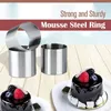 Bakken Gebak Gereedschap 6 Stuks Ronde Biscuit Cutter Roestvrijstalen Mousse Ring Mini Circle Cookie Cutters Frituren Egg Rings Tool