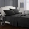 Set di biancheria da letto Set di lenzuola Copriletto con motivo semplice Copriletto Lenzuola con angoli piatti e federa Lenzuolo da 4 pezzi