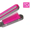 Keramisk PTC värme 3d flytande platta 2 i 1 rätare och curler professionell platt järn för alla hår styling verktyg