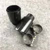 1 PCS: Matte Black Stainless Steel Exhaust Pipe Muffler For Universal Shiny Carbon Car Tail Tips