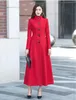 Women's Wool & Blends Casaco Feminino Women Plus Size Autumn Winter Cassic Woolen Maxi Long Coat Female Robe Outerwear Manteau Femme