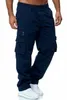 Herrbyxor Herrarna Män Sport Running Joggers Casual Pocket Cargo Lose Pantalones Hombre Outdoor Straight Trouser för MY649