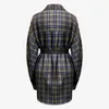 Getspring dames shirt blouse vintage plaid shirts lange dames shirt verbanden met lange mouwen ontwerper shirt vrouwen casual top plus size 210326