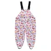 Jumpsuits enfants enfants enfants garçons filles pantalons de pluie pour bébé garçon fille épreuve de dessin animé d'été