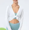 L-048 solto feminino esportes superior casaco de fitness yoga terno manga longa uma peça saia nádega cobrindo bandagem saia casual correndo roupas de ginástica camisa