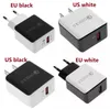 QC 3.0 Fast Mall Charger USB Snelle opladers US EU-plug voor iPhone X SAMSUNG S10 S9 Groothandel Prijs