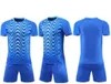 ファッション11チームブランクジャージセット、カスタム、トレーニングサッカーはショートパンツ0000005で走っている半袖を着用しています