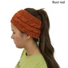 Winter Warm feminino Twist Twist Band Bandrail Bap vazio chapéu de lã de lã Gorro macio/tampas de crânio eger22