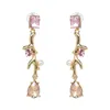 Modeschmuck Kristall Lange Baumeln Ohrringe Für Frauen Geometrische Aussage Tropfen Ohrring Großhandel