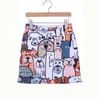 Summer Cute Dog Printed Skirt Women's A- Line Fashion Ins Slim Faldas Largas Mujer s XS-2XL P373 210527
