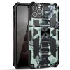 위장 킥 스탠드 브래킷 케이스 iPhone 11 12 Pro Max Armor PC + TPU 자석 링 Shockproof 보호 전화 백 커버 케이스