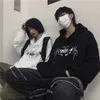 Couple Hommes / Femmes Gothique Hoodies Sweat Harajuku Lâche Tops Punk Hommes Vêtements Hip Hop Streetwear Hiver Sweat À Capuche 211019