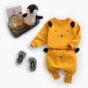 Koreanska Baby Bear TröjorHirt Outfit för småbarns flickor Animal Fancy Kläder Set Boy PP Byxor Kläder 210529