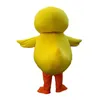 Высокое качество горячая желтая утка костюм талисмана взрослый утиный талисман