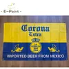 Corona Extra Beer Flag 3 * 5ft (90cm * 150cm) Polyester Flaggor Banner Dekoration Flyga Hem Garden Festliga gåvor