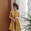 HXJJP Sommer Koreanische Puppe Bluse Ärmelloses Kleid Frauen Lose Kuchen KleidWeibliche 210607