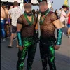 Men's Plaid Mesh See-through Fishnet T Shirt Sexy Short Sleeve Nightclub T Shirt Men Party Prom Streetwear Tops Tees 210522
