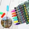 Surligneurs tête effaçable surligneur stylo Fluorescent Fineliner stylos bureau Pastel marqueurs école papeterie fournitures