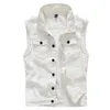 Brand Vest Male Denim Vest Vintage Sleeveless Washed Jeans Waistcoat Man Cowboy Ripped Jacket Casual Vest men size M-5XL 211104