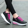 Frauen Shake Schuhe Casual von Plattform Heighten Bequeme Turnschuhe Damen Mode Dämpfung Schnüren Fitness Wanderschuhe