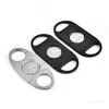 Stainless Steel Classic Double edged Cigar Cutter Metal Cigars Scissors Mini Smoking Accessoriese T9I001319