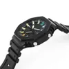 GA-2100 Sports Quartz Digital Men's Watch LED Cold Light Dual Display World Time Full Function Star Edition