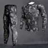 Herren Camouflage Thermo-Unterwäsche-Set Lange Unterhosen Winter Thermo-Unterwäsche Basisschicht Männer Sport Kompression Langarmshirts 211108