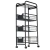 4 Tiers Trolley Cart Kitchen Bathroom Gap Storage Rack Sundries Organizer Tableware Bowls Dish Holder Fruit Vegetable Shelves