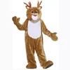 2022 Professional Plush Reindeer Mascot Costume Halloween Christmas Fancy Party Dress Cartoon Character Suit Carnival Unisex Adults Outfit