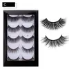 5Pairs Mix Style Faux 3D Mink Eyelashes Soft False Eyelash Natural Thick Long Curl Cruelty Free Eye Lashes Extension Makeup Handmade