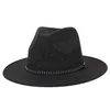 Fedoras Homme Femme Feutre Fedora Chapeau Pour Femmes Hommes Jazz Panama Cap Femme Homme Casquettes Large Bord Chapeaux Automne Hiver En Gros Cadeau De Noël