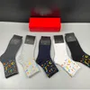 Designer de cartas barroca Men Socks Brand Soft Cotton Man Hosiery 7 Style Personality Charm Casal Sock9201375