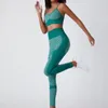 Nahtlose Yoga Set Frauen Fitness Kleidung Sportswear Frau Push-up Strappy Sport-Bh Und Gym Leggings 2 Stück Workout anzüge Outfit