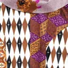 Patchwork Frau Kleid Drucken African Dashiki Casual Frauen Kleider Ethnische Böhmischen Vintage Hohe Taille Zurück V-ausschnitt Frauen Rock 210524