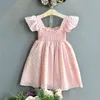 Estate 2-6Years Old Kids Girls Abiti per ragazze Abiti da principessa Allentati Baby Kids Girl Wave Point Dress Abito senza maniche G1215