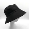 Kvinnor Solid Faux Suede Bucket Hat Bomull Twill Girl Vändbar Vår Sommar Fiskare Sun Förhindra breda Brim Hattar