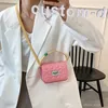 Kids Princess Handbags 2021 Parent-Child Broider Line Solid Colors Pu Messenger Sacs Girl Crossbody Lipstick Femme mini sac F587