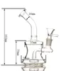 Mini-Dab-Rigs-Hookahs-Klarglas-Bong-Inline-Perkolator-Wasserpfeife mit 14-mm-Schüssel-Bongs