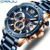 Wallwatches CRRJU Brand Men Sports Quartz Watch Luxury Wreistwatch 2021 Fashion informal Relogio Masculino