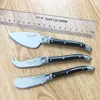 3 adet Laguiole Peynir Bıçağı Set Tereyağı Yayım Makineleri Kırmızı Gökkuşağı Bıçaklar Kazıyıcı Dilimleme Kesici Aracı Bar Kaynağı 5.9'''15.9 cm 210928