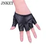 Женская половина пальца PU кожаные перчатки мужские перчатки без пальцев ночной клуб Performance Performance1