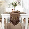 European Retro Luxury Table Runner Multi Spike Tassel Pendant Fashion Classic Coffee Decor Jacquard 210708