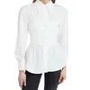Женские летние белые тонкие корсет блузки рубашки под рубашки длинные рукава тонкие женские элегантные повседневные топ туники одежда Blusas 210513