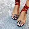 Sandali del gladiatore delle donne di estate romano Flip flop thong lady signora mujer domestico donna femminile caviglia lace up piatta zpatos scarpe r483