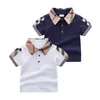 Kleine kinderen shirts met korte mouwen 2-6 jaar jongens tee tops mode sport outfits ontwerpers kleding 1-6y