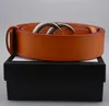 men designers belts classic fashion business casual belt wholesale mens waistband womens metal buckle leather width 3.8cm with box 98555