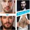 4 unids / set Kit de crecimiento de la barba Hombres Barba Crecimiento Barba Aceite Esencial Crecimiento del Cabello Peluquero Facial Beard Care Producto con perfecciones de peine