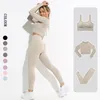 Gym Kleding Naadloze Leggings Dames Yoga Set Workout Kleding Vrouwelijke Atletische Wear Fitness Bra Lange Mouwen Crop Top Sport Suit 210813