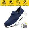Safety Shoes Men's Puncture-proof Protective Old Security Work Summer Breathable Women Men 211217