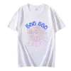 T-shirt pour hommes et femmes, Streetwear surdimensionné avec motif de qualité, toile d'araignée Sp5der 555555, impression de chiffres d'ange